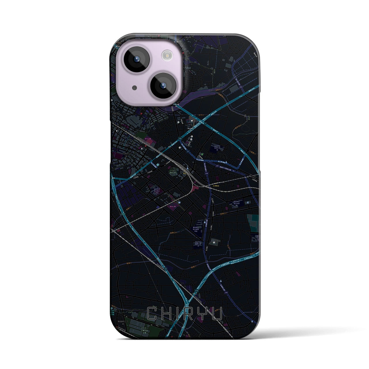【知立(愛知県)】地図柄iPhoneケース(バックカバータイプ)
