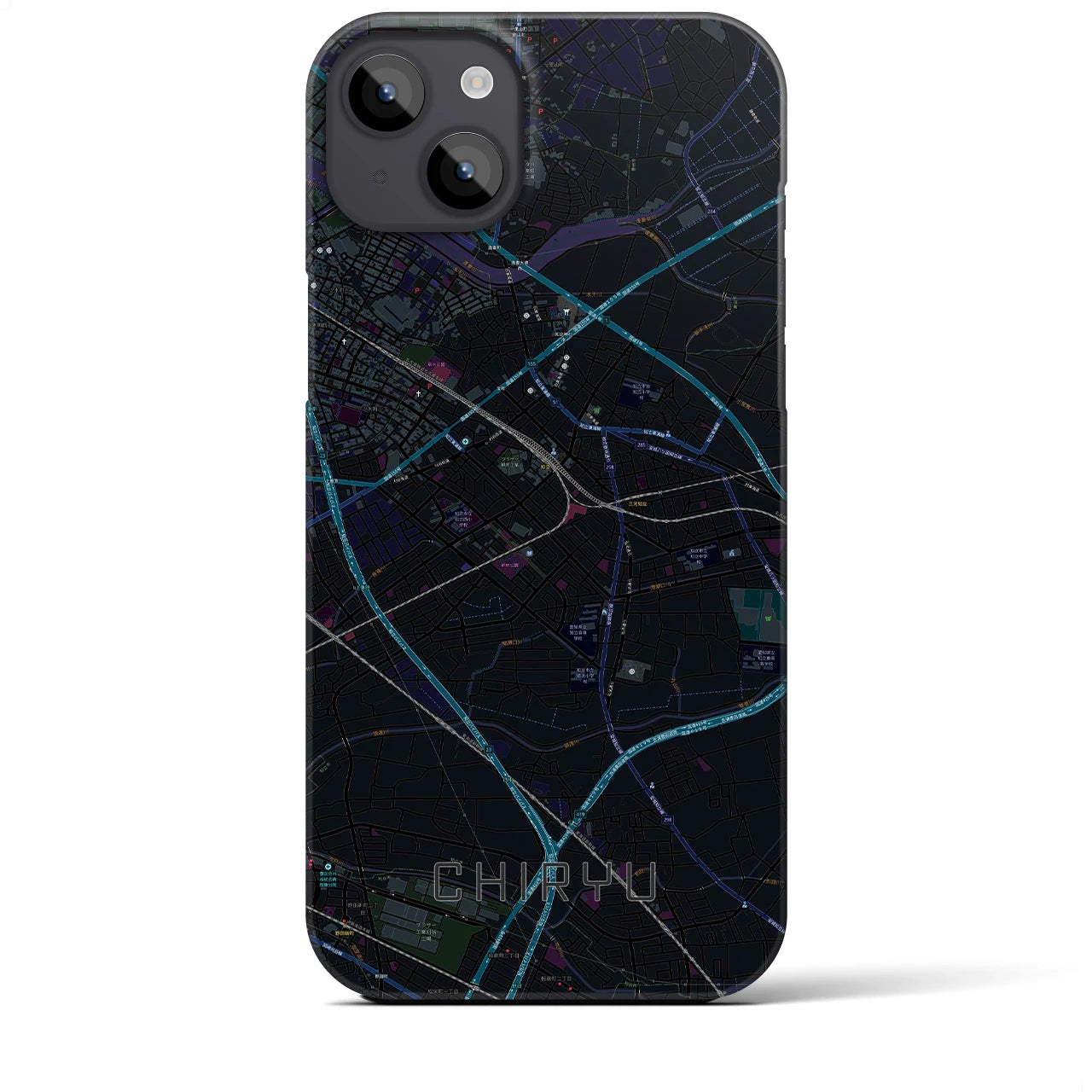 【知立(愛知県)】地図柄iPhoneケース(バックカバータイプ)