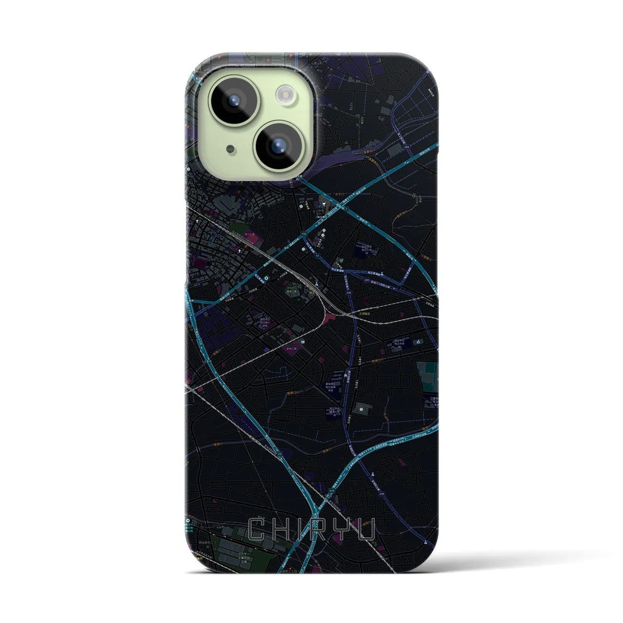 【知立(愛知県)】地図柄iPhoneケース(バックカバータイプ)