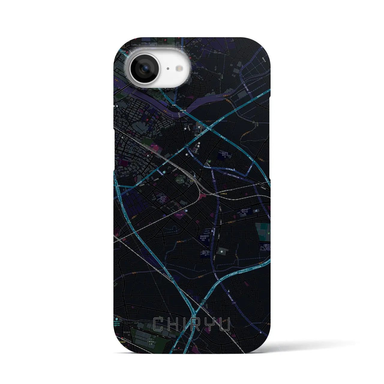 【知立(愛知県)】地図柄iPhoneケース(バックカバータイプ)