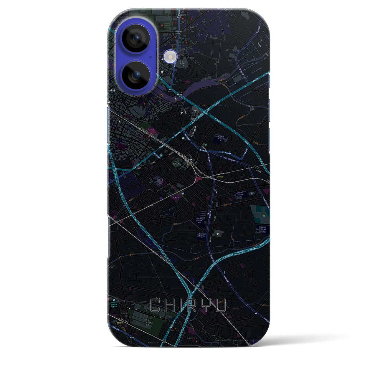 【知立(愛知県)】地図柄iPhoneケース(バックカバータイプ)