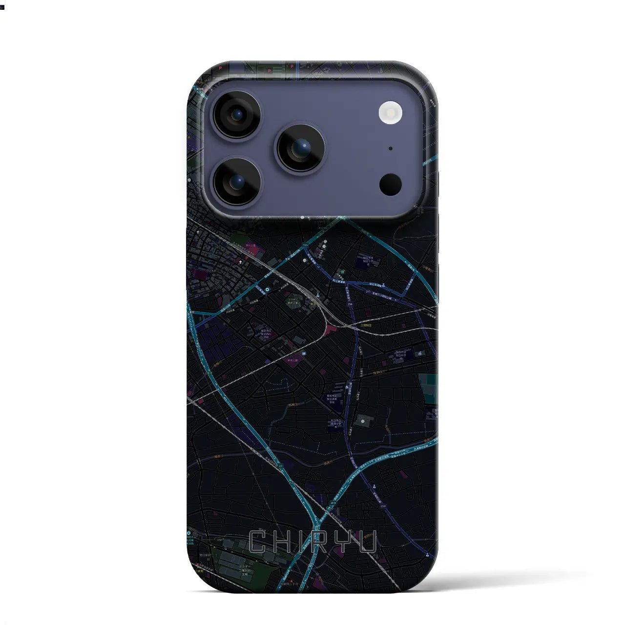 【知立(愛知県)】地図柄iPhoneケース(バックカバータイプ)