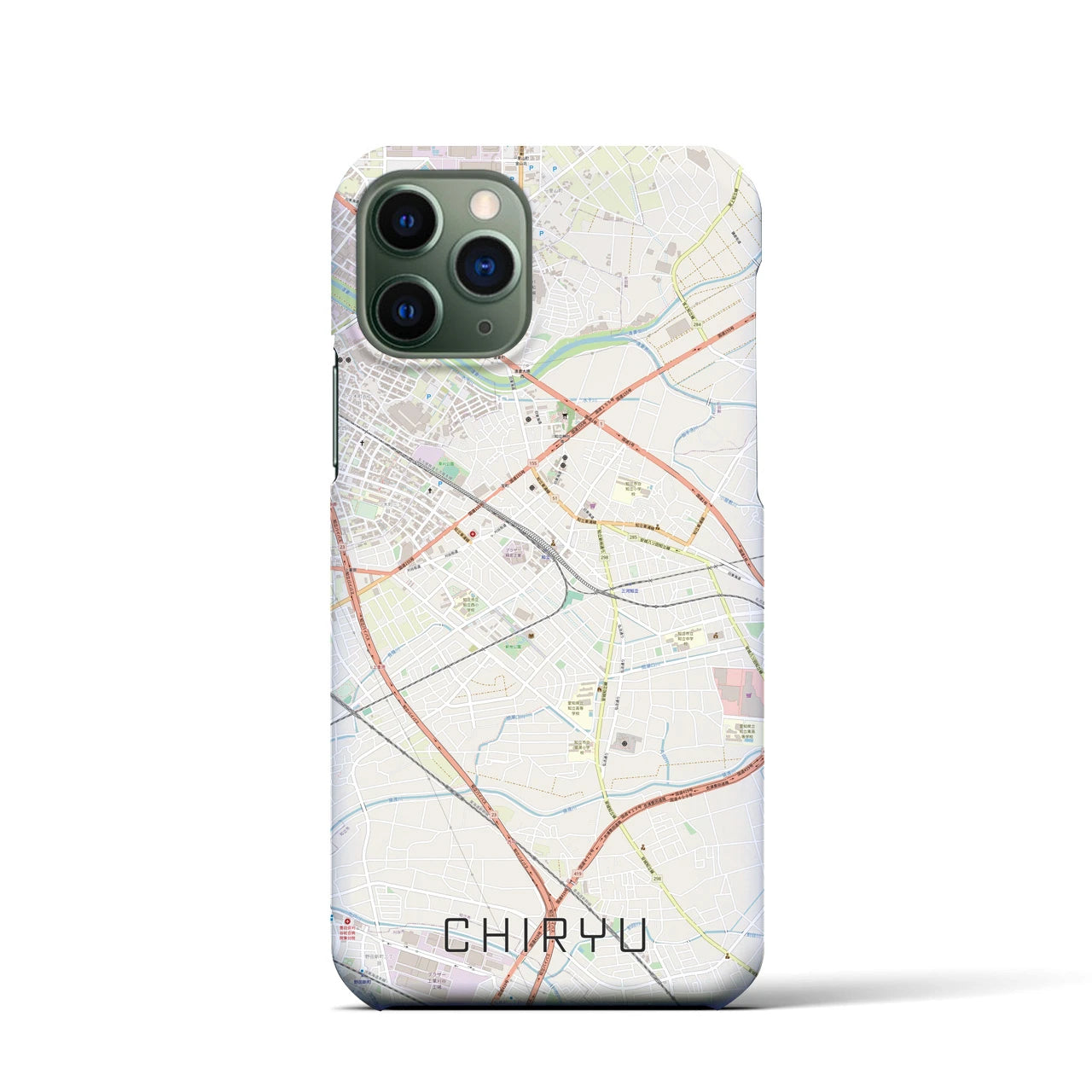 【知立(愛知県)】地図柄iPhoneケース(バックカバータイプ)