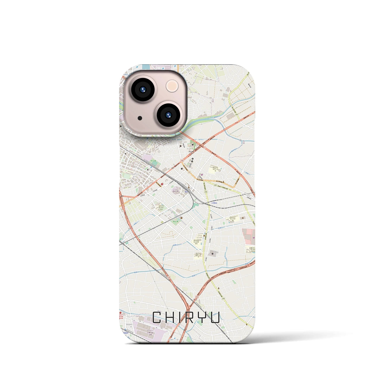 【知立(愛知県)】地図柄iPhoneケース(バックカバータイプ)