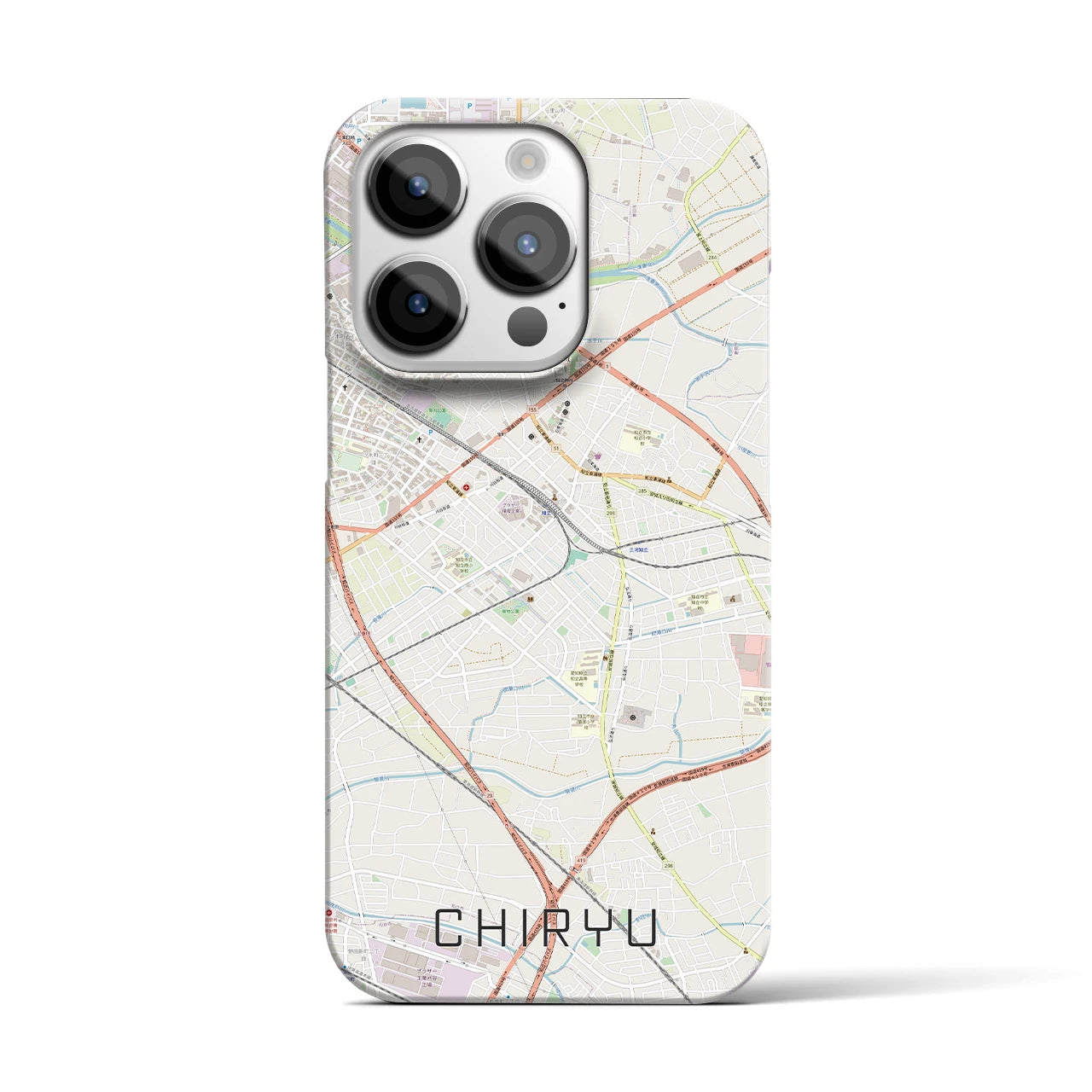 【知立(愛知県)】地図柄iPhoneケース(バックカバータイプ)