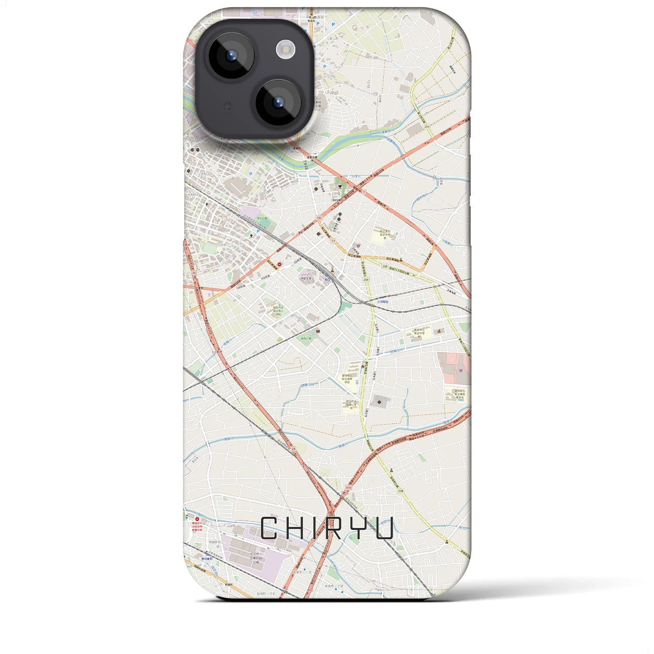 【知立(愛知県)】地図柄iPhoneケース(バックカバータイプ)