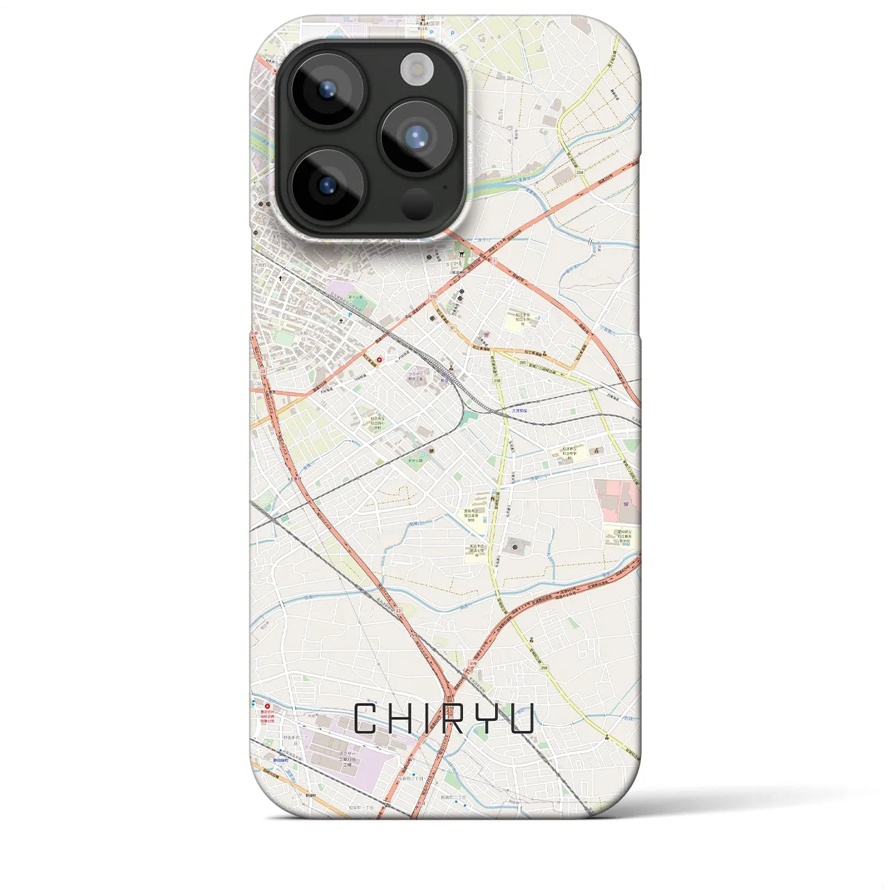 【知立(愛知県)】地図柄iPhoneケース(バックカバータイプ)