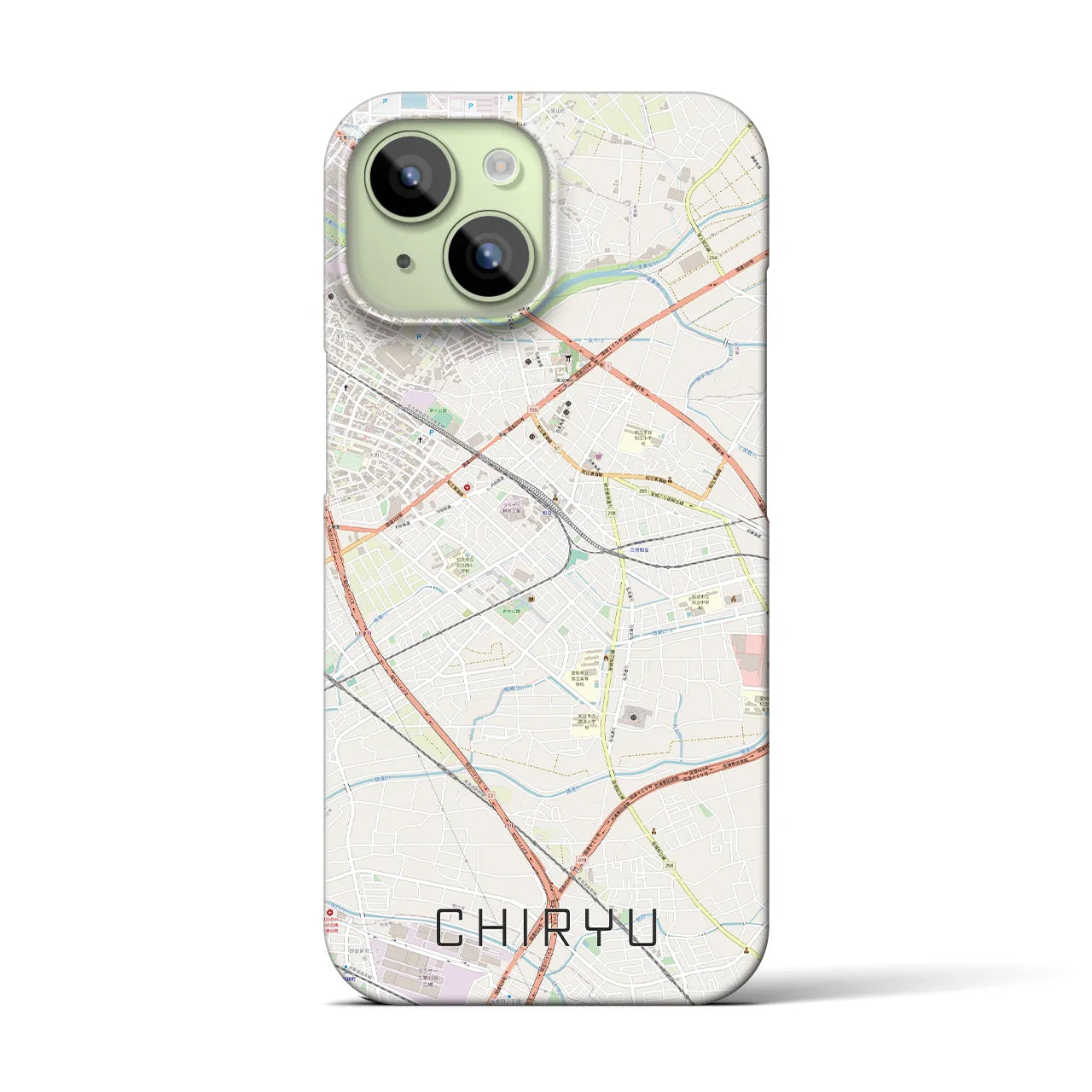【知立(愛知県)】地図柄iPhoneケース(バックカバータイプ)