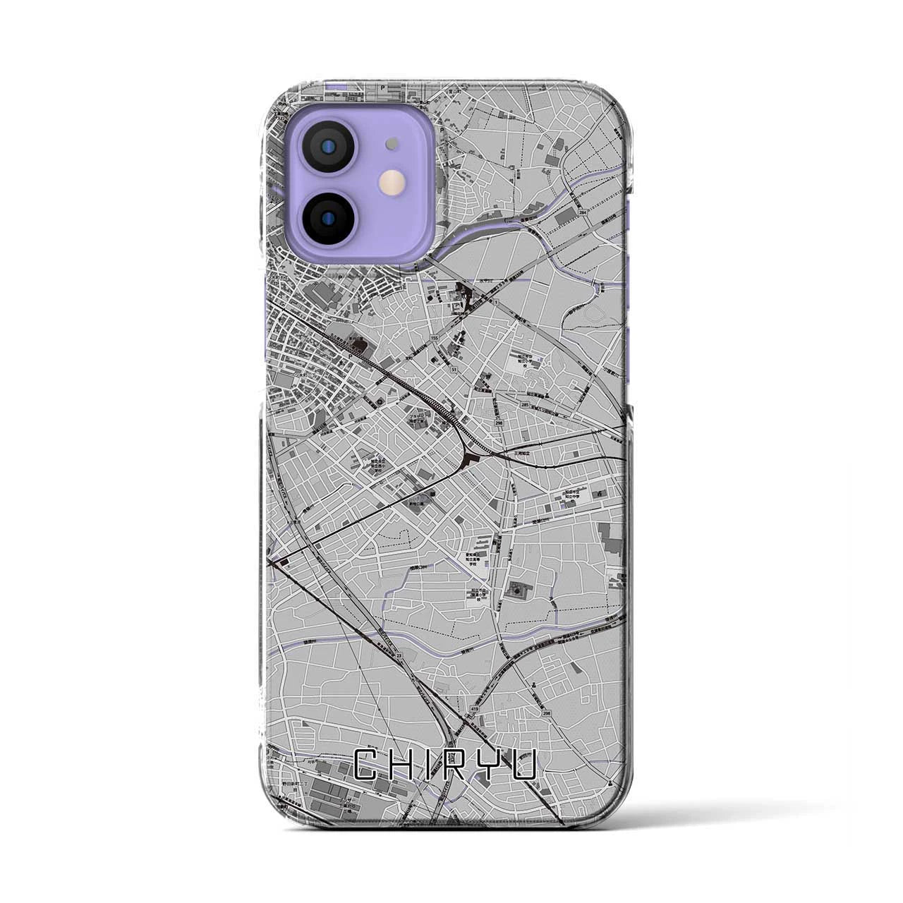 【知立(愛知県)】地図柄iPhoneケース(クリアタイプ)