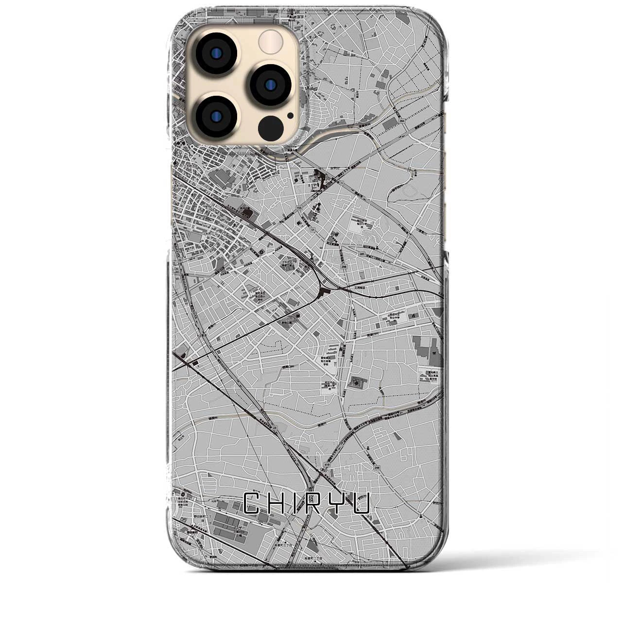 【知立(愛知県)】地図柄iPhoneケース(クリアタイプ)