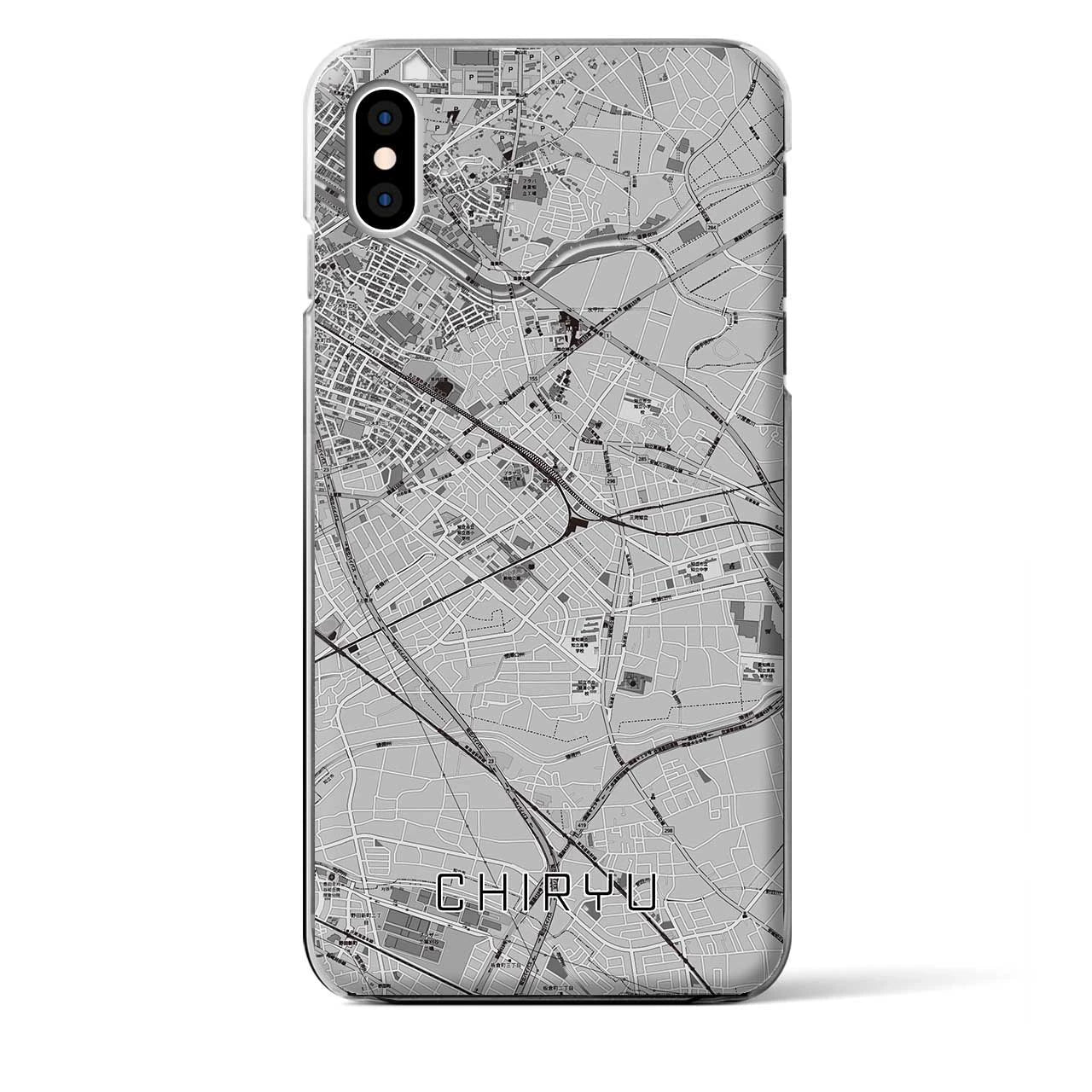 【知立(愛知県)】地図柄iPhoneケース(クリアタイプ)