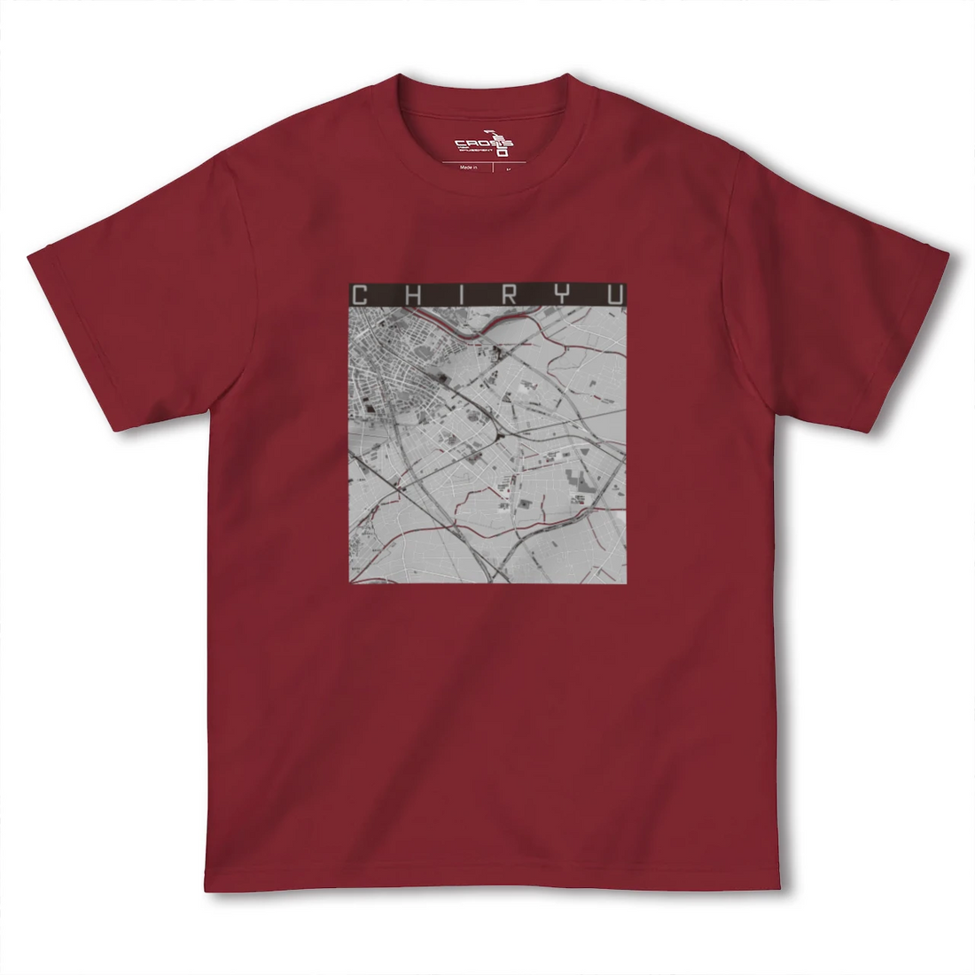 【知立(愛知県)】地図柄ヘビーウェイトTシャツ