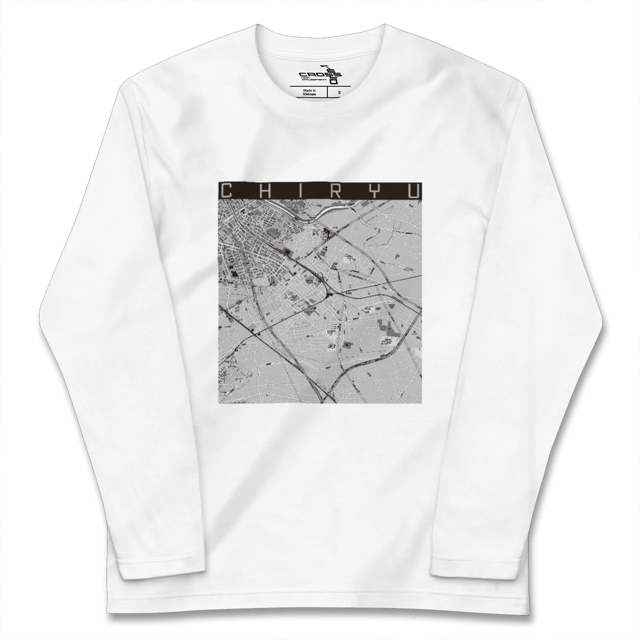【知立(愛知県)】地図柄ロングスリーブTシャツ