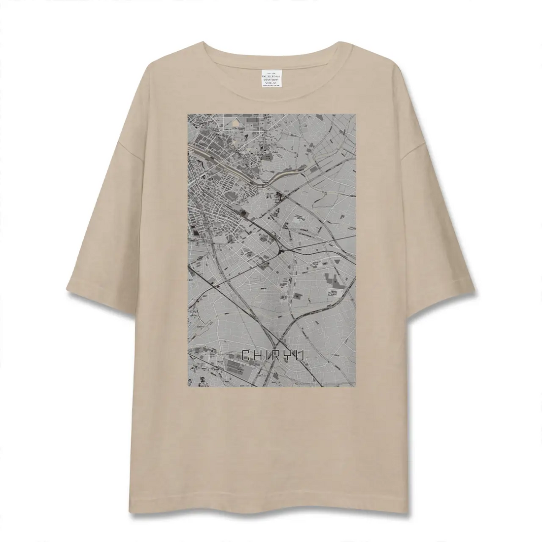 【知立(愛知県)】地図柄ビッグシルエットTシャツ