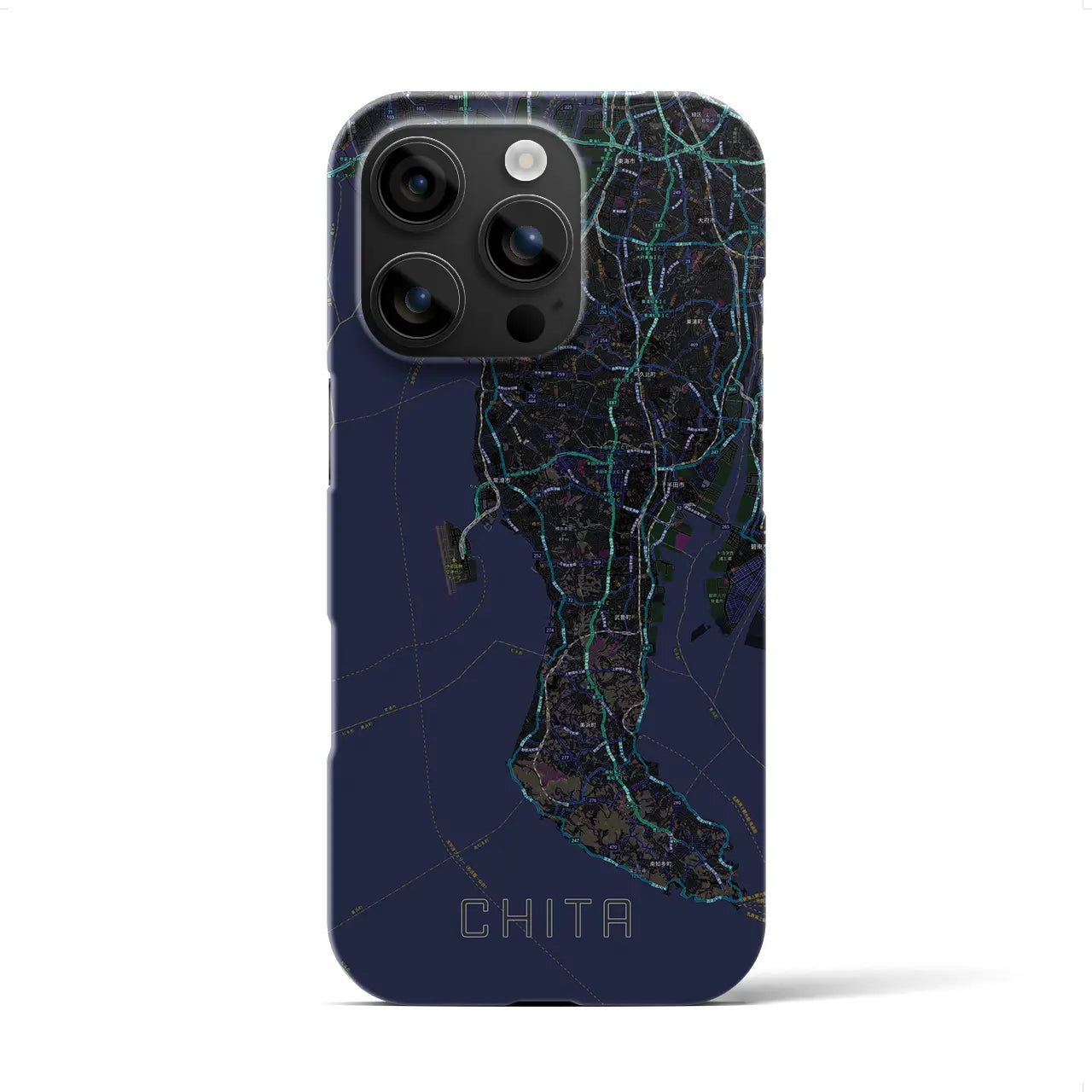 【知多2(愛知県)】地図柄iPhoneケース(バックカバータイプ)