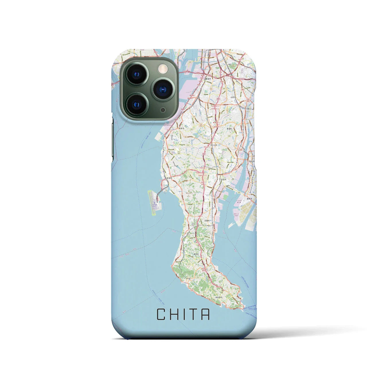 【知多2(愛知県)】地図柄iPhoneケース(バックカバータイプ)