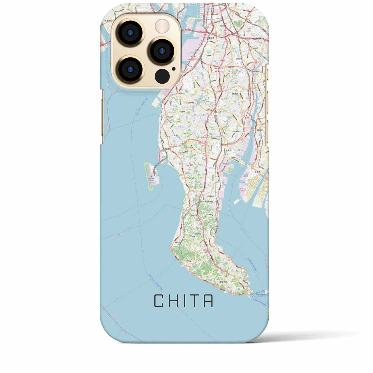 【知多2(愛知県)】地図柄iPhoneケース(バックカバータイプ)