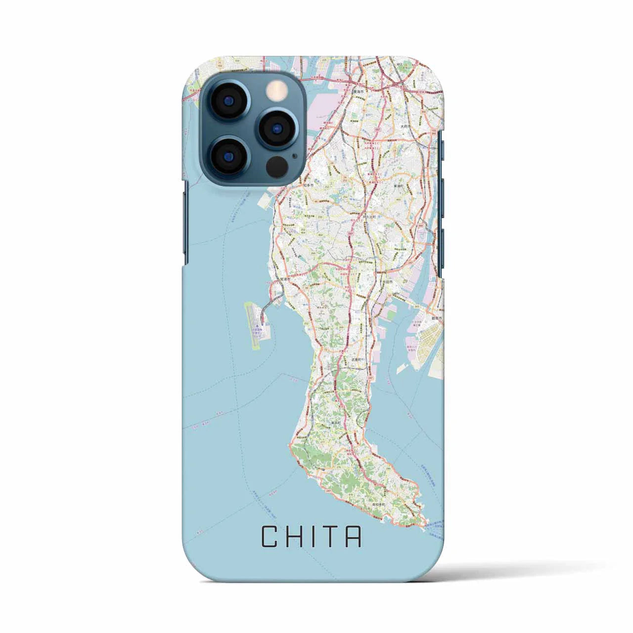 【知多2(愛知県)】地図柄iPhoneケース(バックカバータイプ)