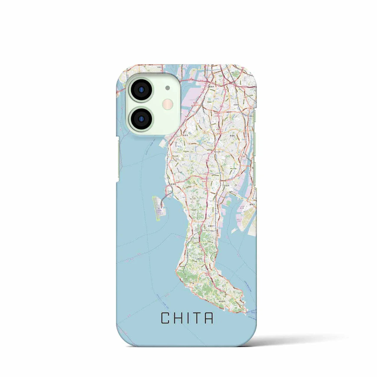 【知多2(愛知県)】地図柄iPhoneケース(バックカバータイプ)
