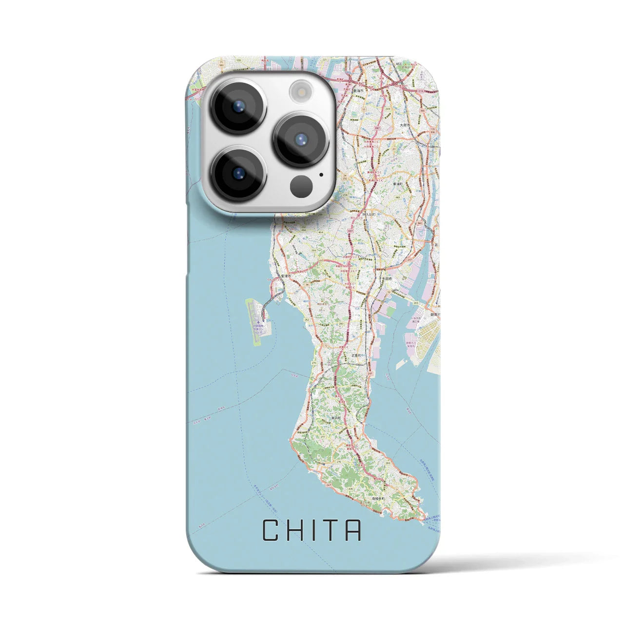 【知多2(愛知県)】地図柄iPhoneケース(バックカバータイプ)