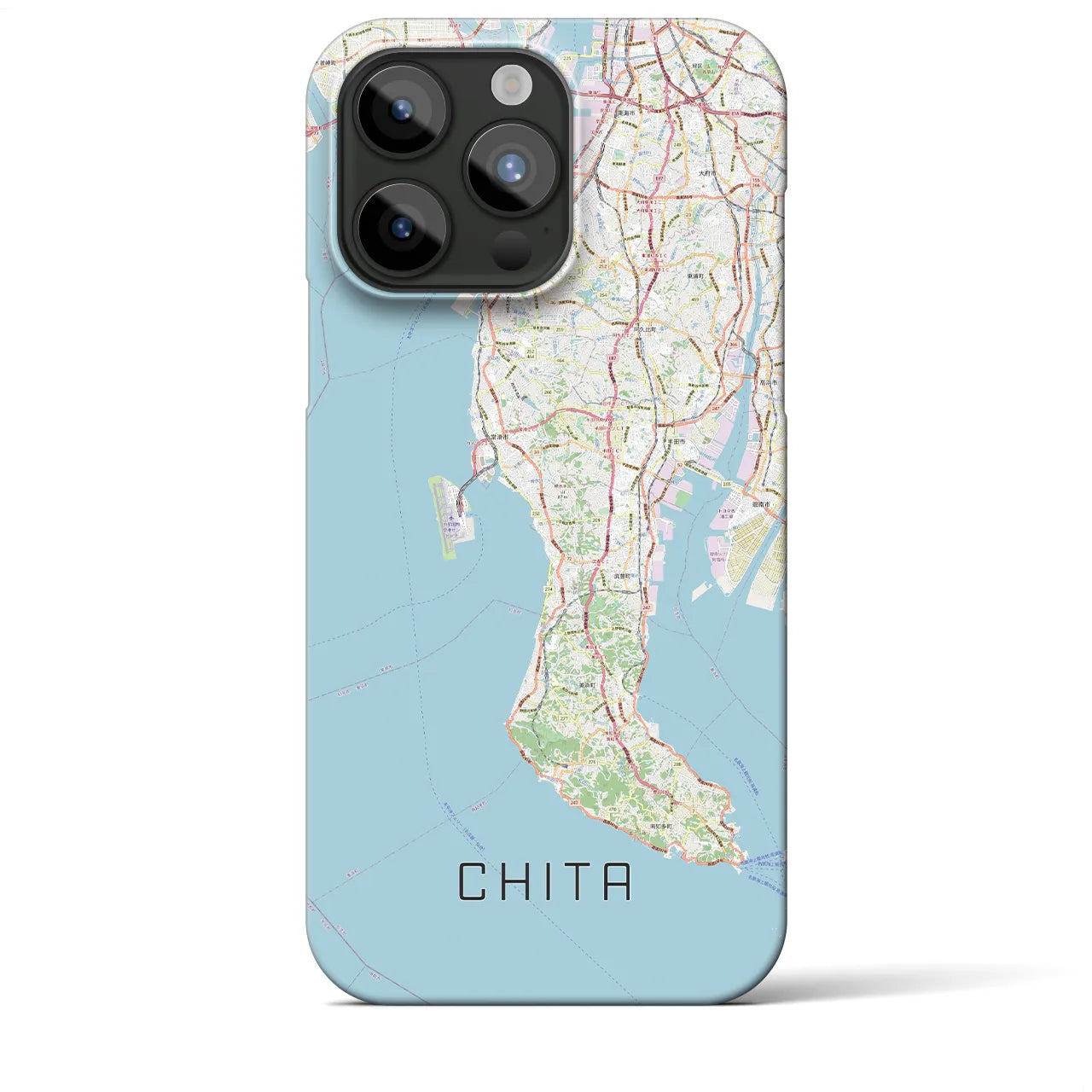 【知多2(愛知県)】地図柄iPhoneケース(バックカバータイプ)