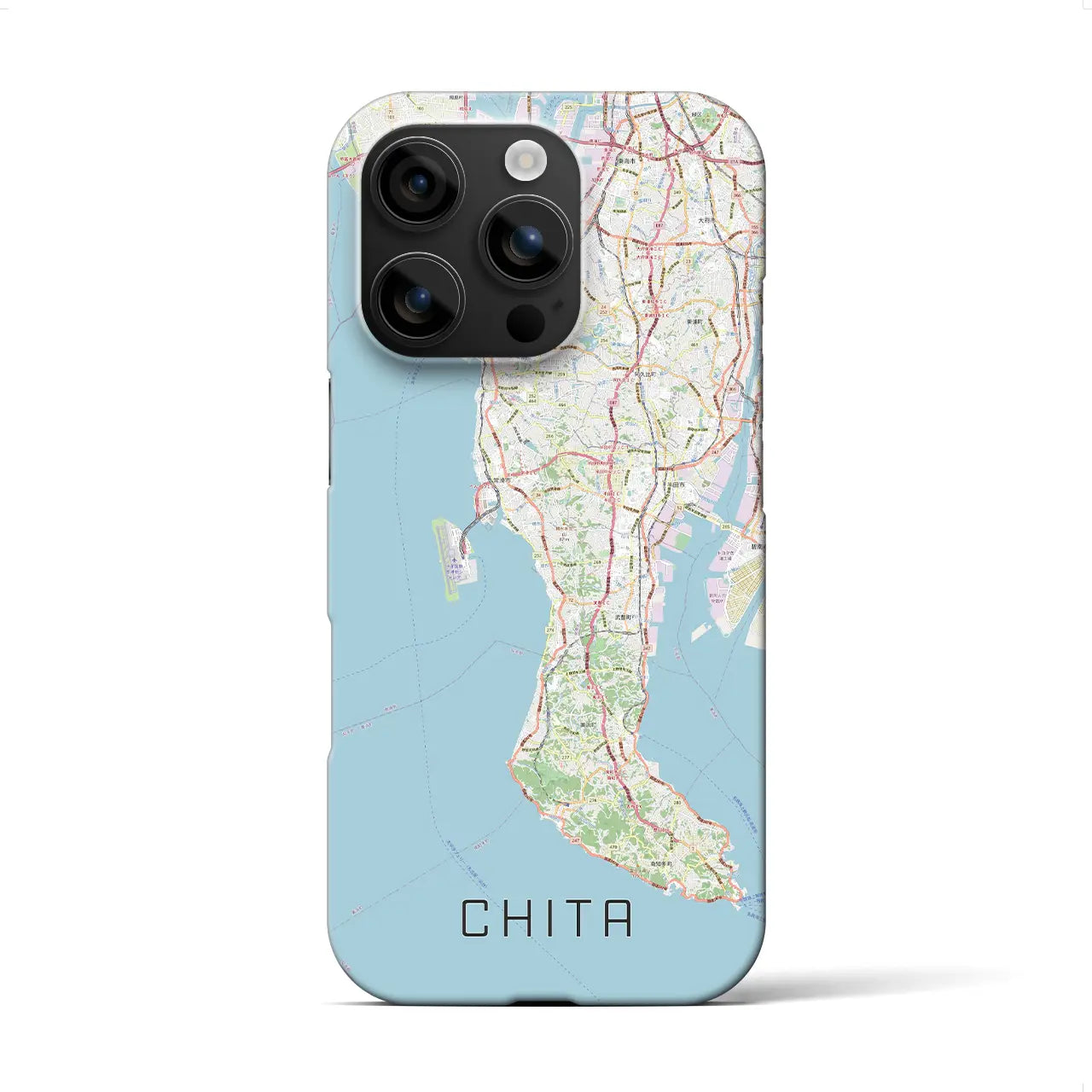 【知多2(愛知県)】地図柄iPhoneケース(バックカバータイプ)