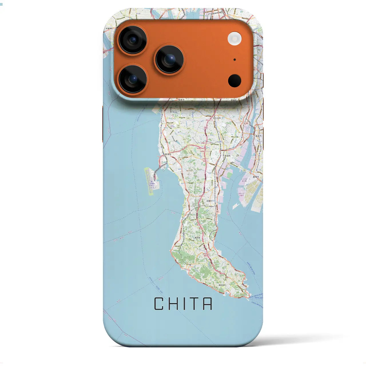 【知多2(愛知県)】地図柄iPhoneケース(バックカバータイプ)