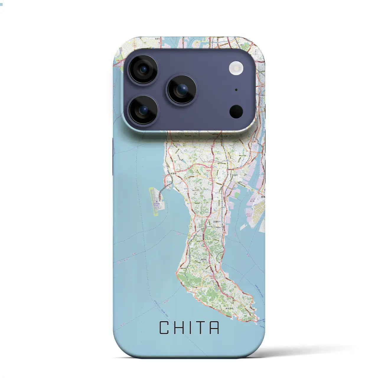 【知多2(愛知県)】地図柄iPhoneケース(バックカバータイプ)