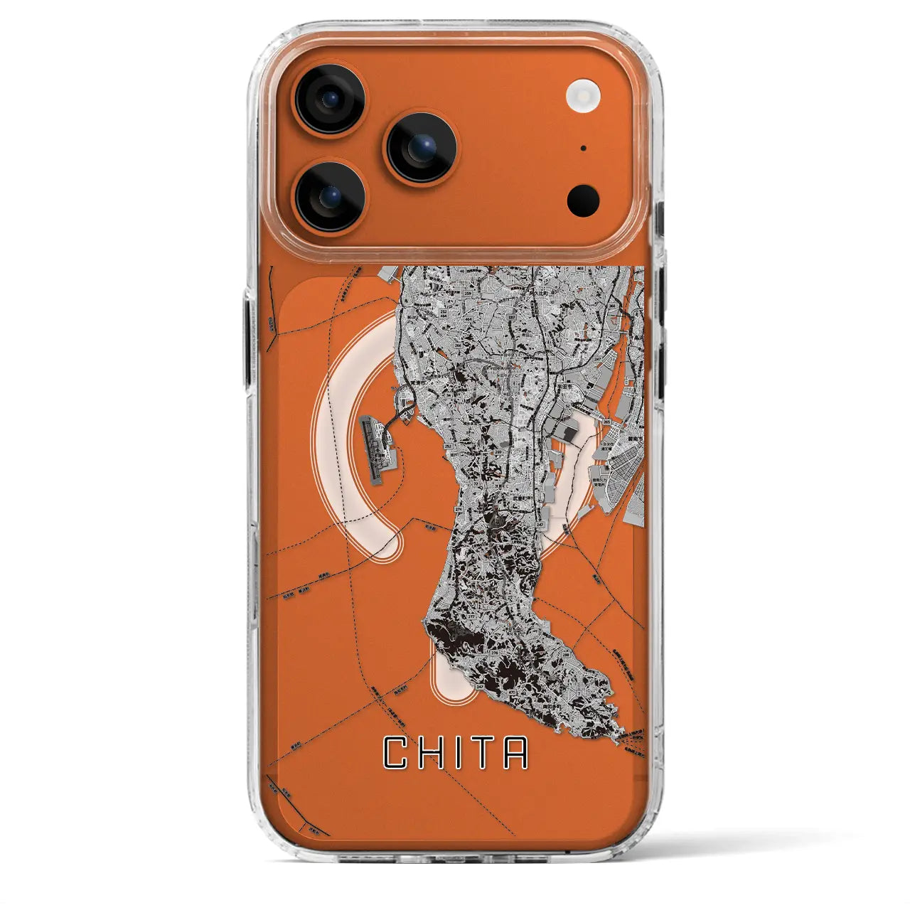 【知多2(愛知県)】地図柄iPhoneケース(MagSafeタイプ)