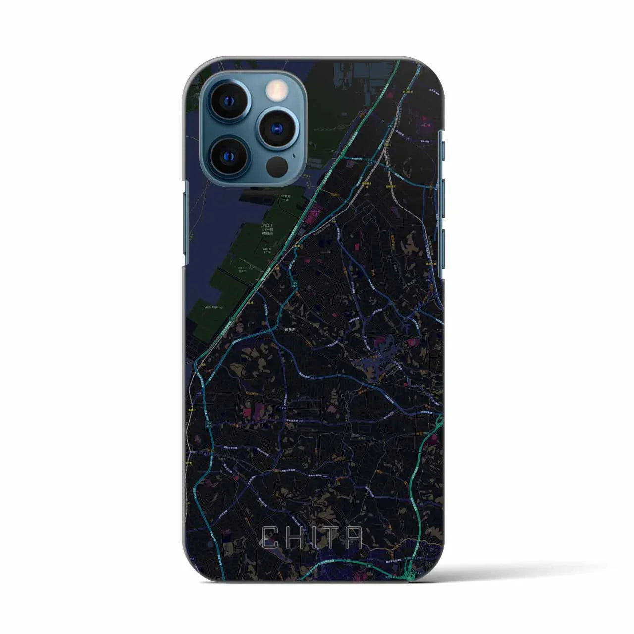 【知多(愛知県)】地図柄iPhoneケース(バックカバータイプ)