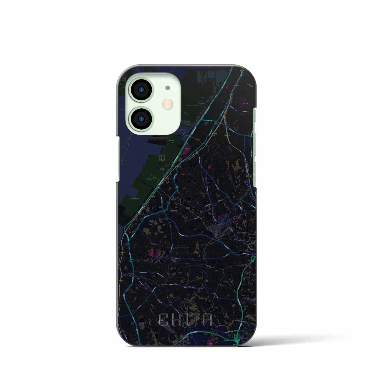 【知多(愛知県)】地図柄iPhoneケース(バックカバータイプ)