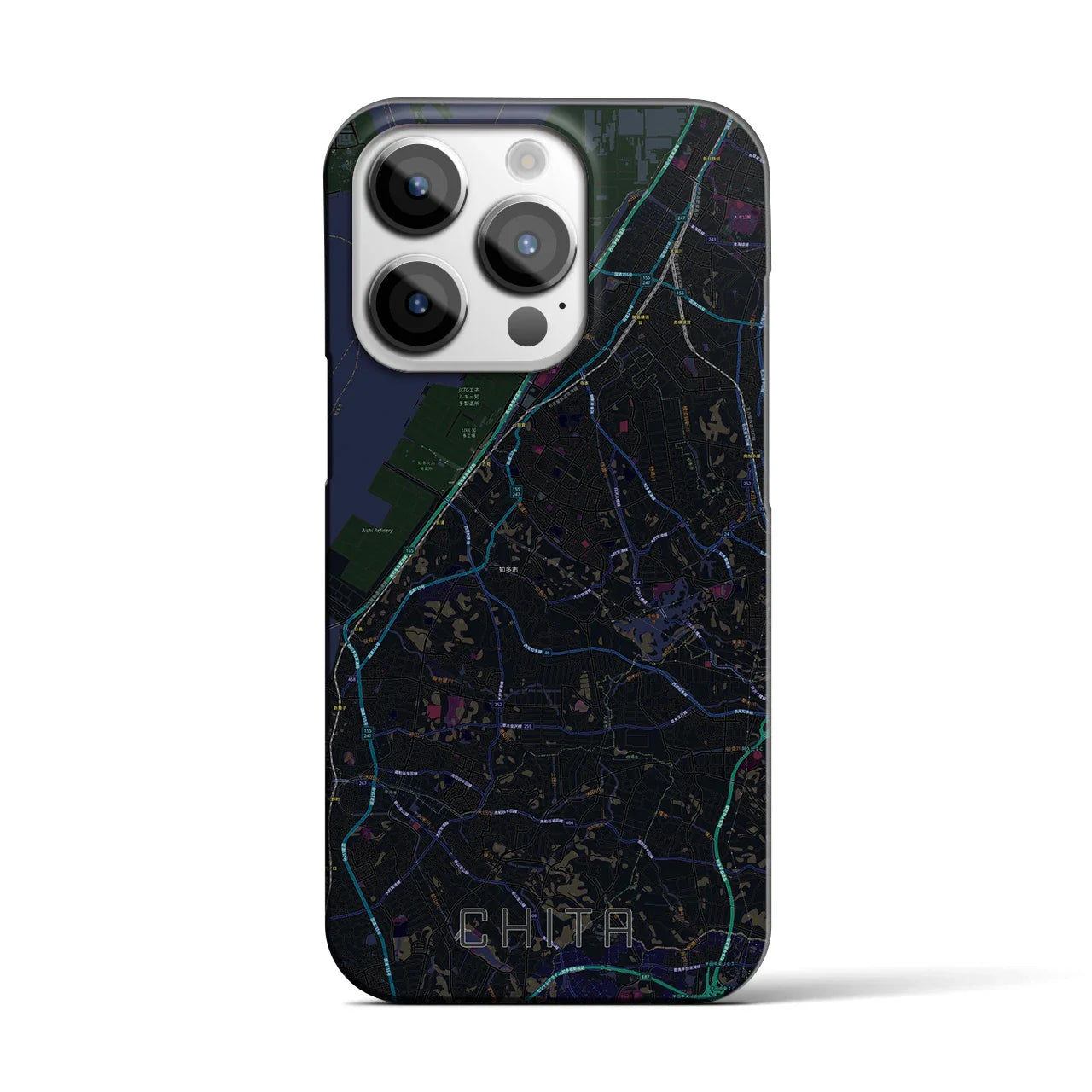 【知多(愛知県)】地図柄iPhoneケース(バックカバータイプ)