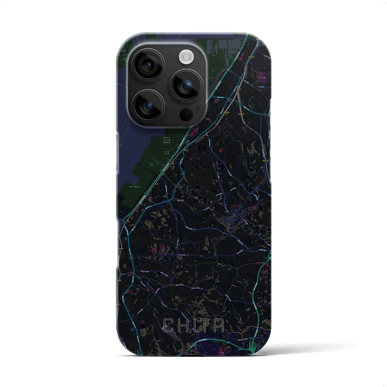 【知多(愛知県)】地図柄iPhoneケース(バックカバータイプ)