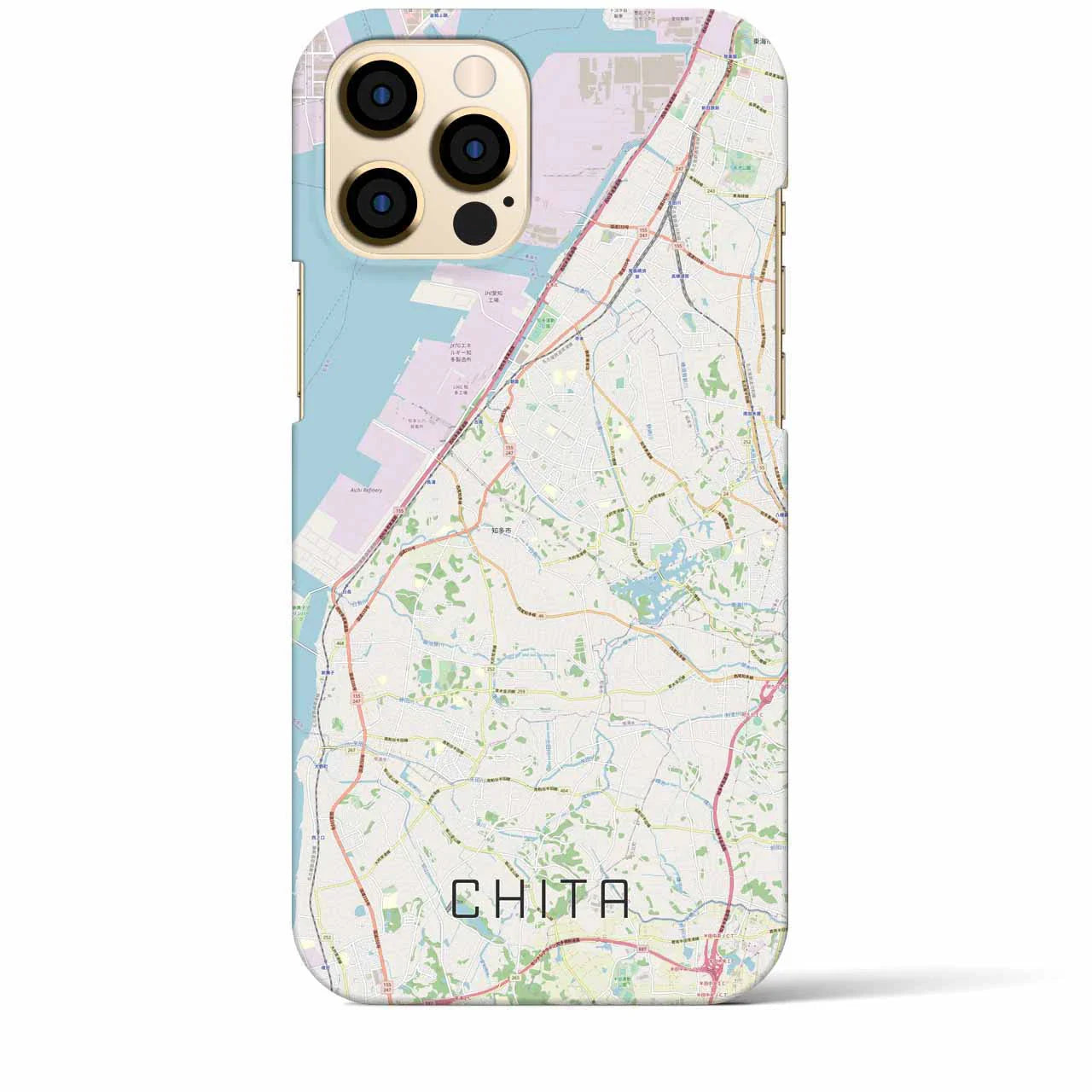 【知多(愛知県)】地図柄iPhoneケース(バックカバータイプ)