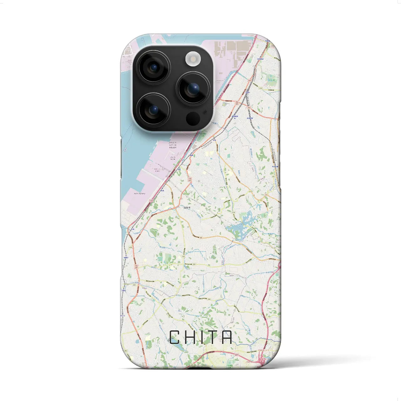【知多(愛知県)】地図柄iPhoneケース(バックカバータイプ)