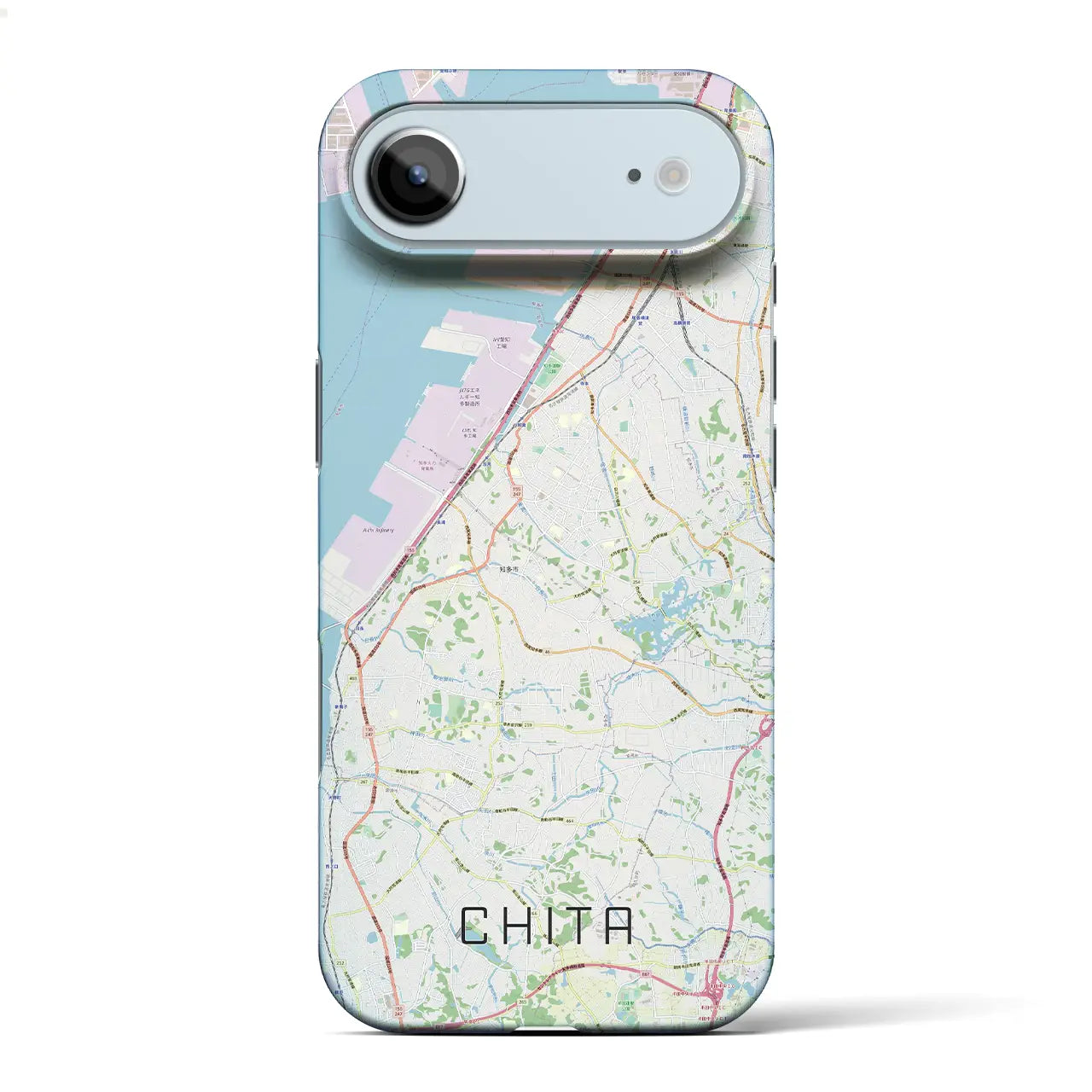 【知多(愛知県)】地図柄iPhoneケース(バックカバータイプ)