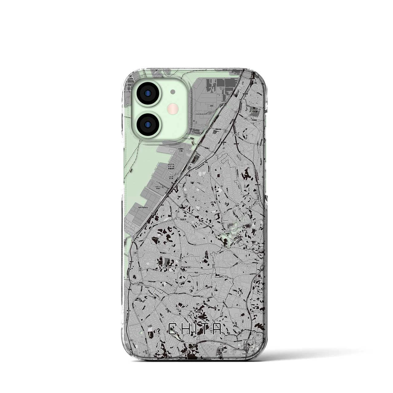 【知多(愛知県)】地図柄iPhoneケース(クリアタイプ)