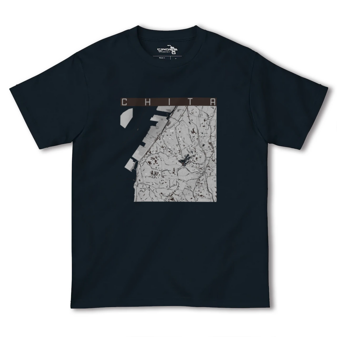 【知多(愛知県)】地図柄ヘビーウェイトTシャツ