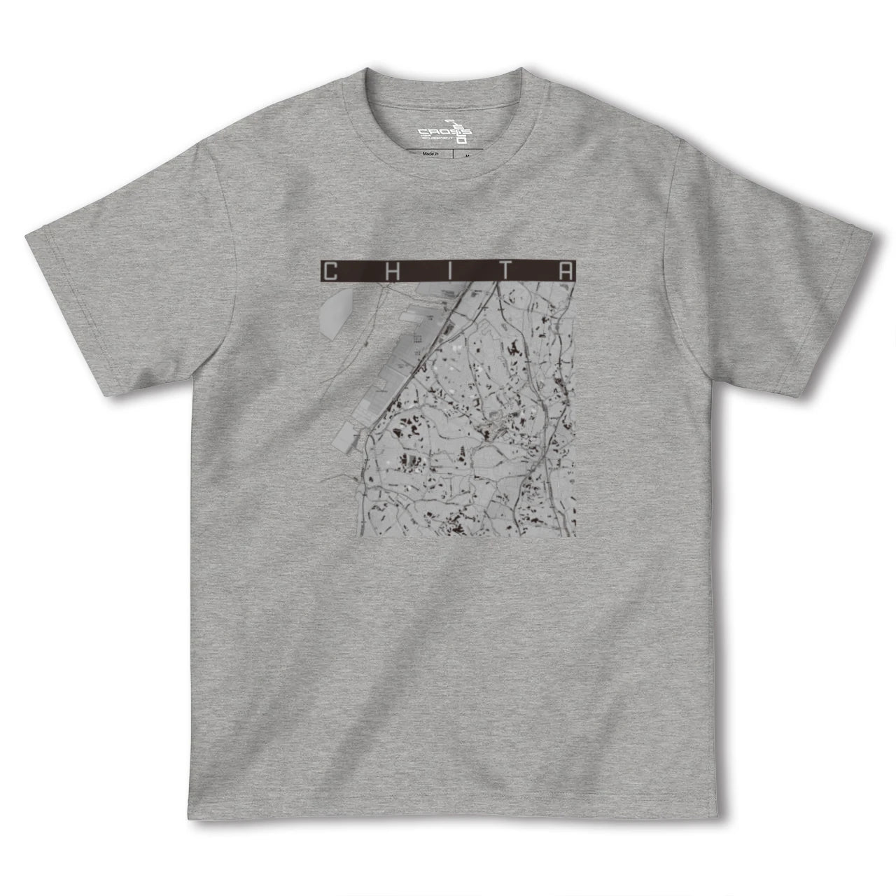 【知多(愛知県)】地図柄ヘビーウェイトTシャツ