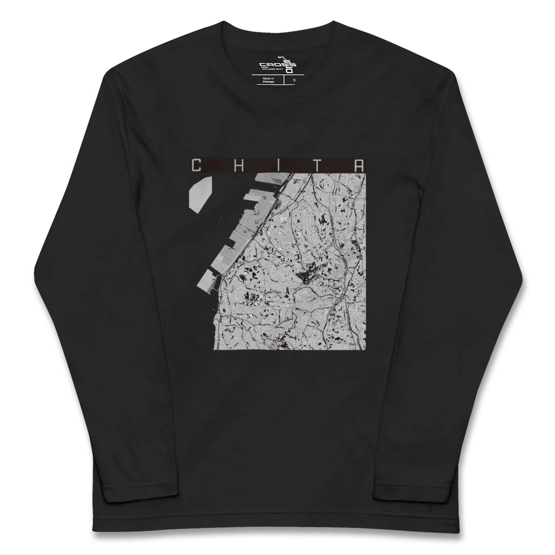 【知多(愛知県)】地図柄ロングスリーブTシャツ