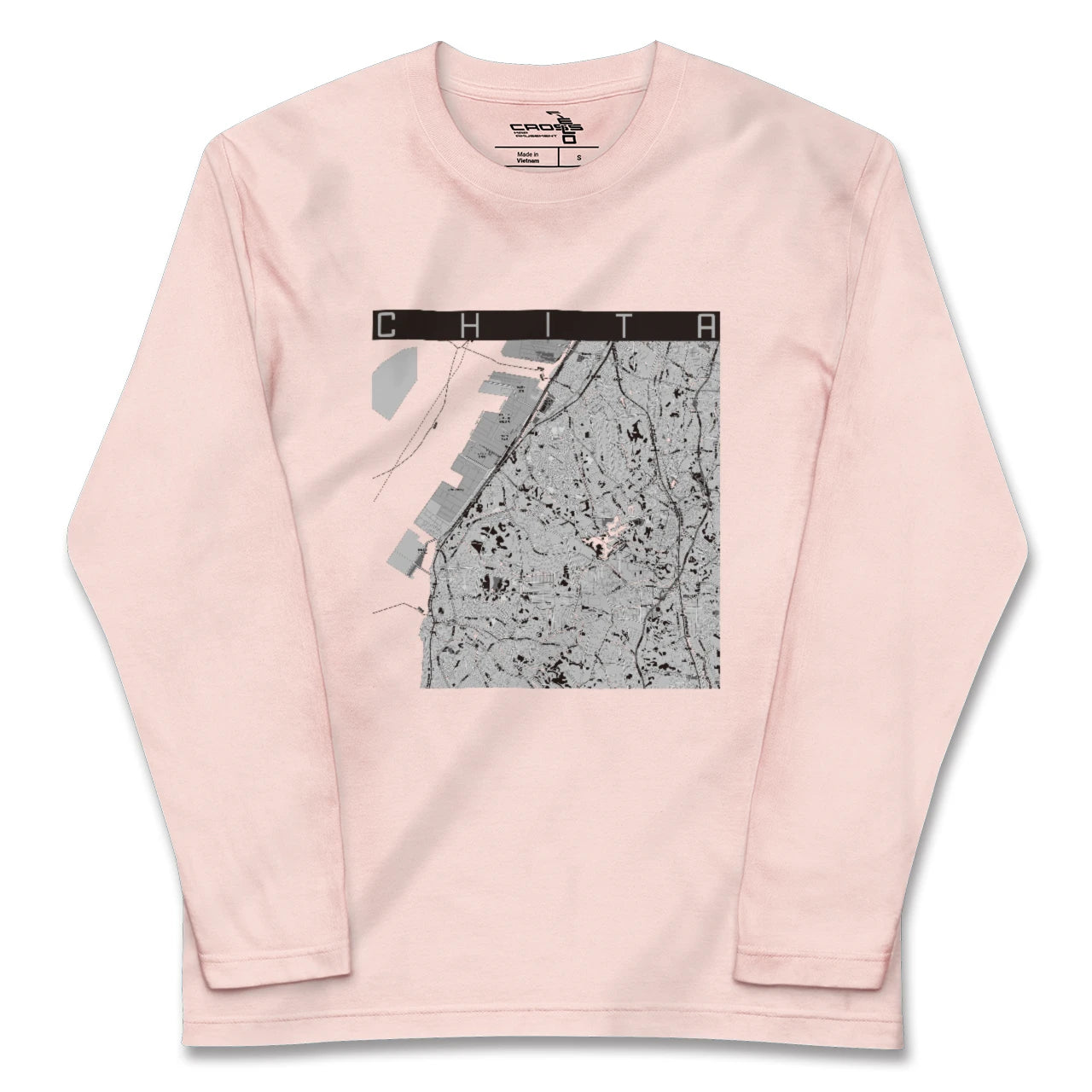 【知多(愛知県)】地図柄ロングスリーブTシャツ