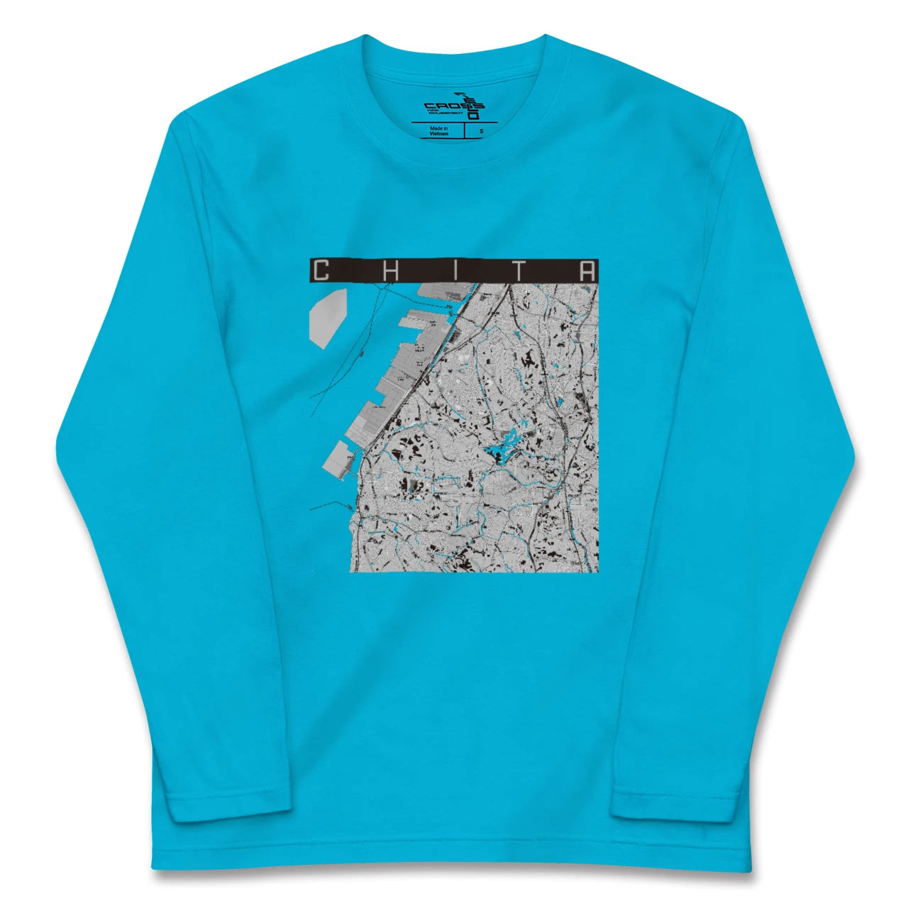【知多(愛知県)】地図柄ロングスリーブTシャツ