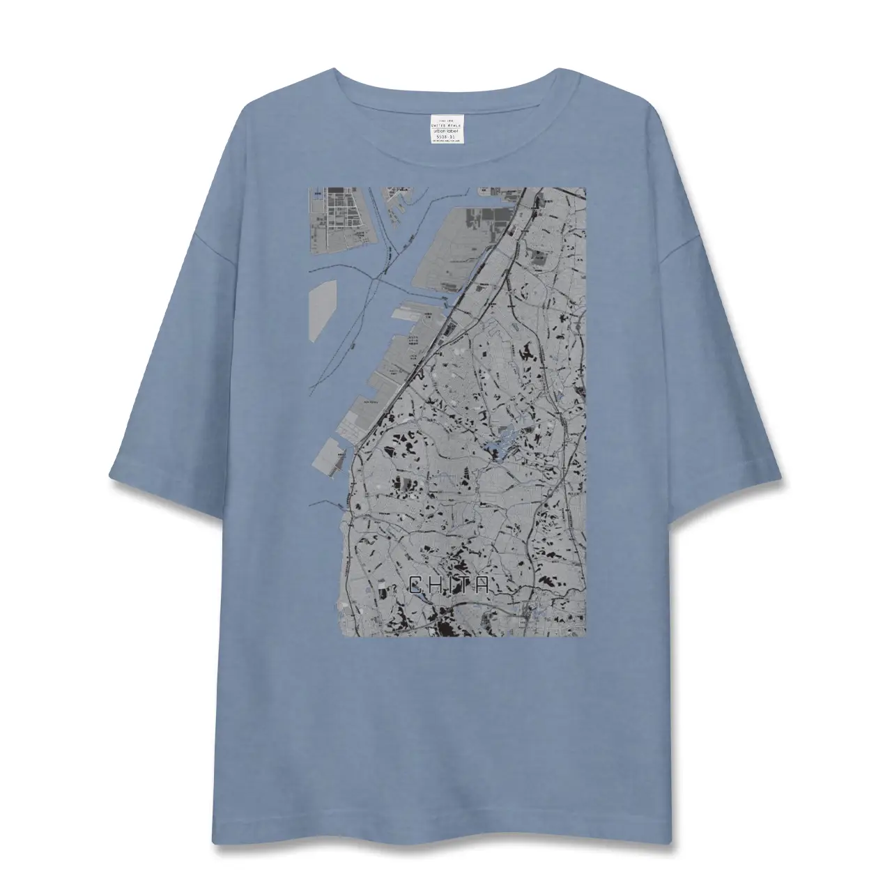 【知多(愛知県)】地図柄ビッグシルエットTシャツ