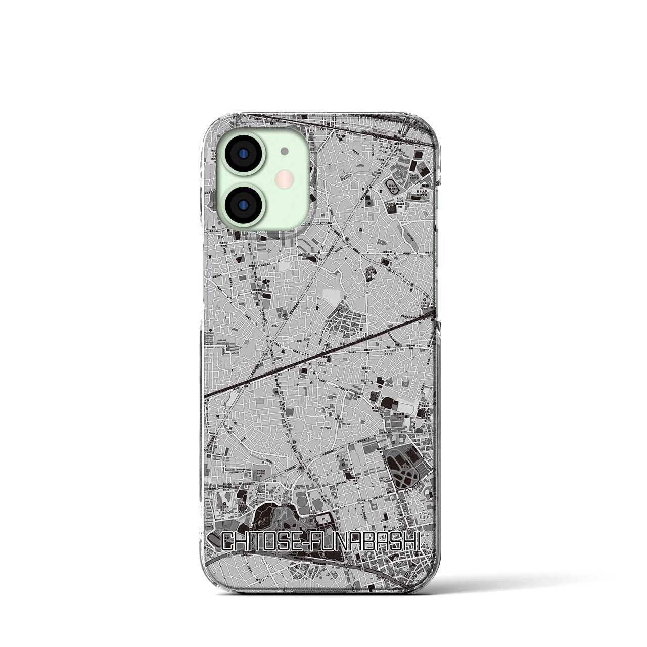 【千歳船橋(東京都)】地図柄iPhoneケース(クリアタイプ)