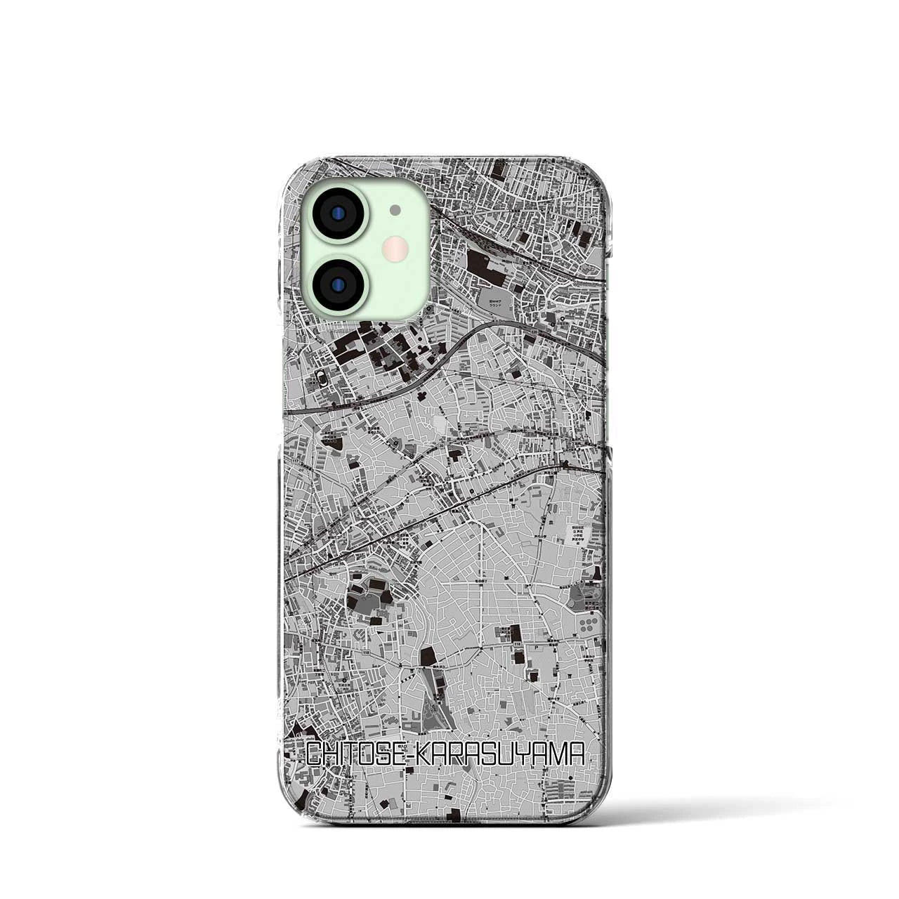 【千歳烏山(東京都)】地図柄iPhoneケース(クリアタイプ)