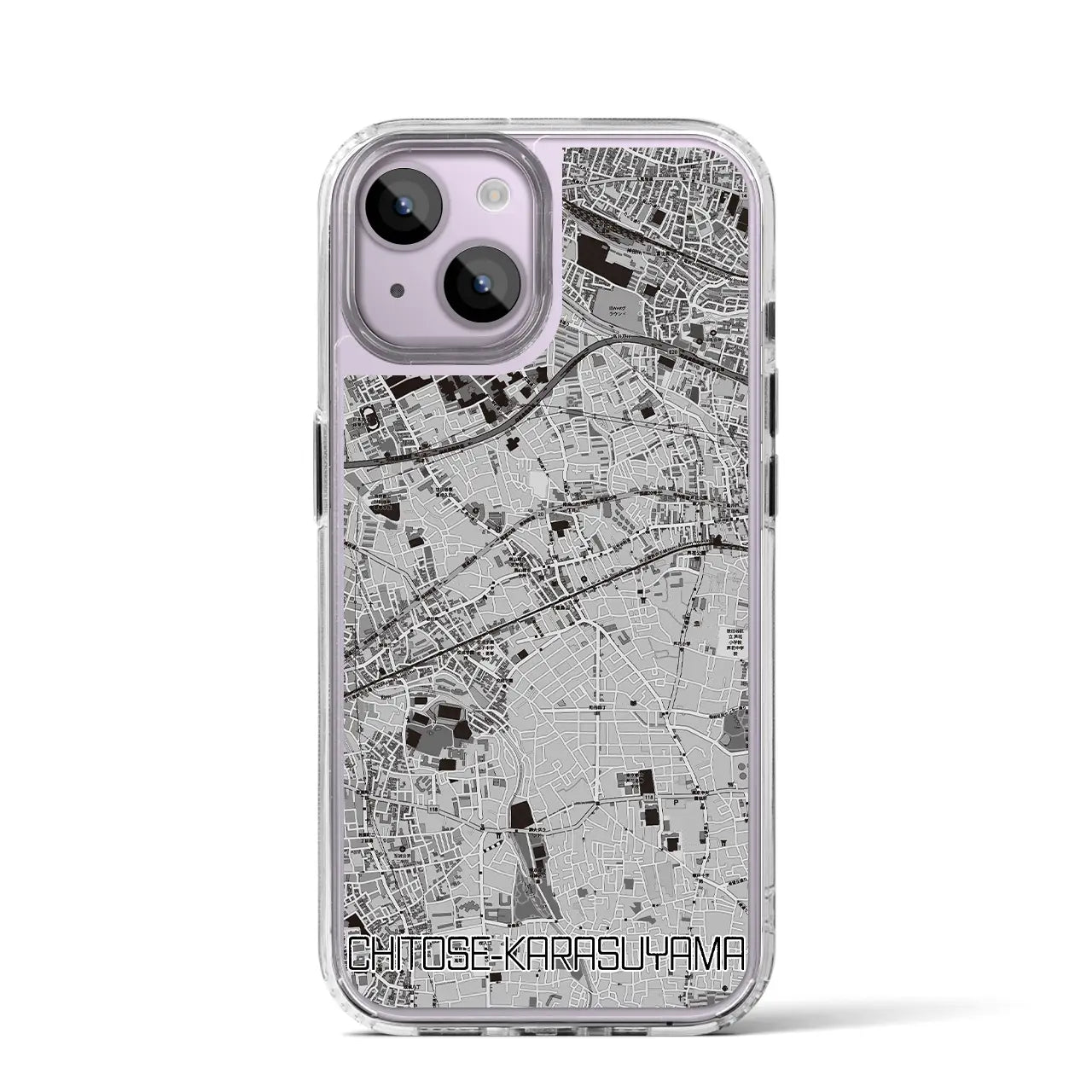 【千歳烏山(東京都)】地図柄iPhoneケース(MagSafeタイプ)