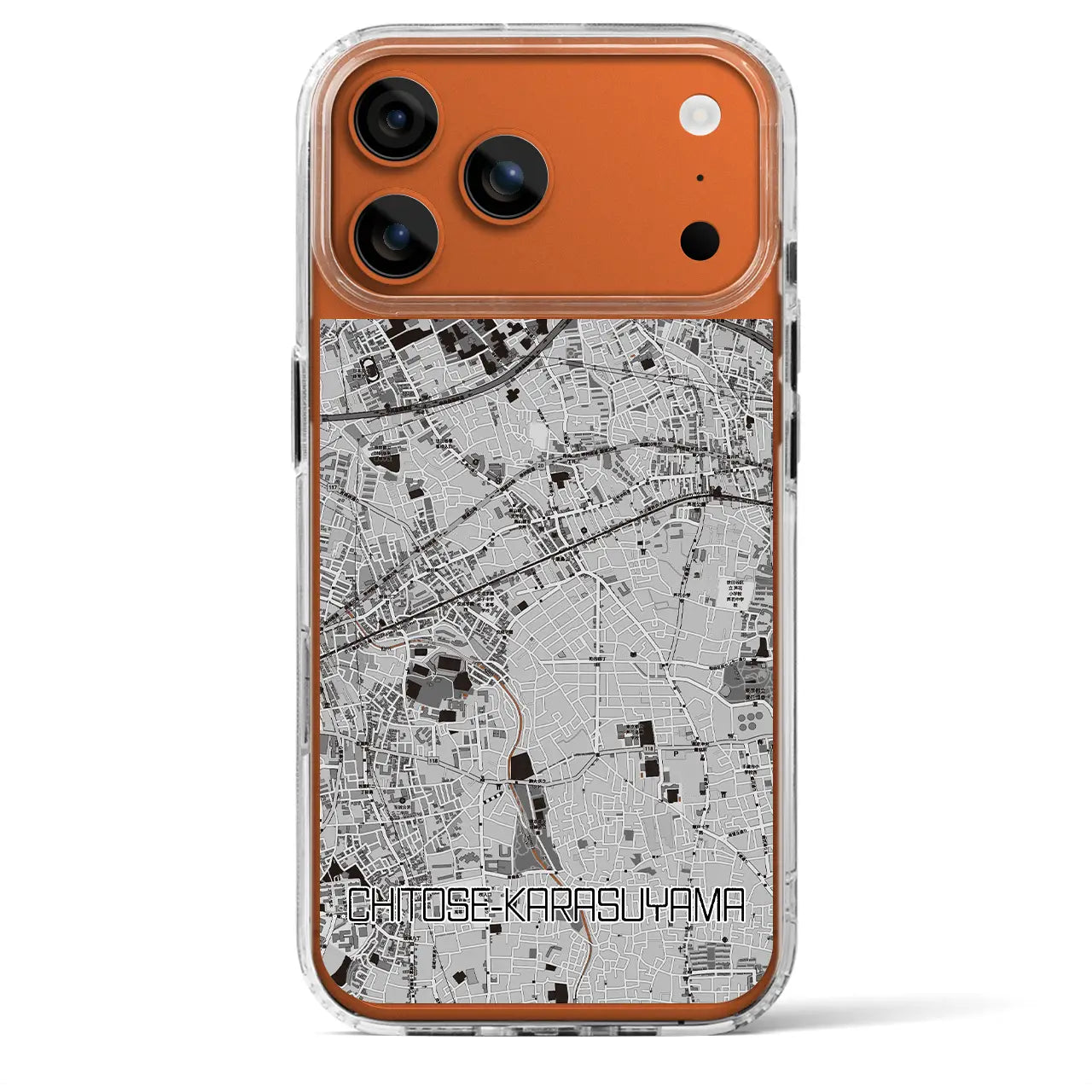 【千歳烏山(東京都)】地図柄iPhoneケース(MagSafeタイプ)