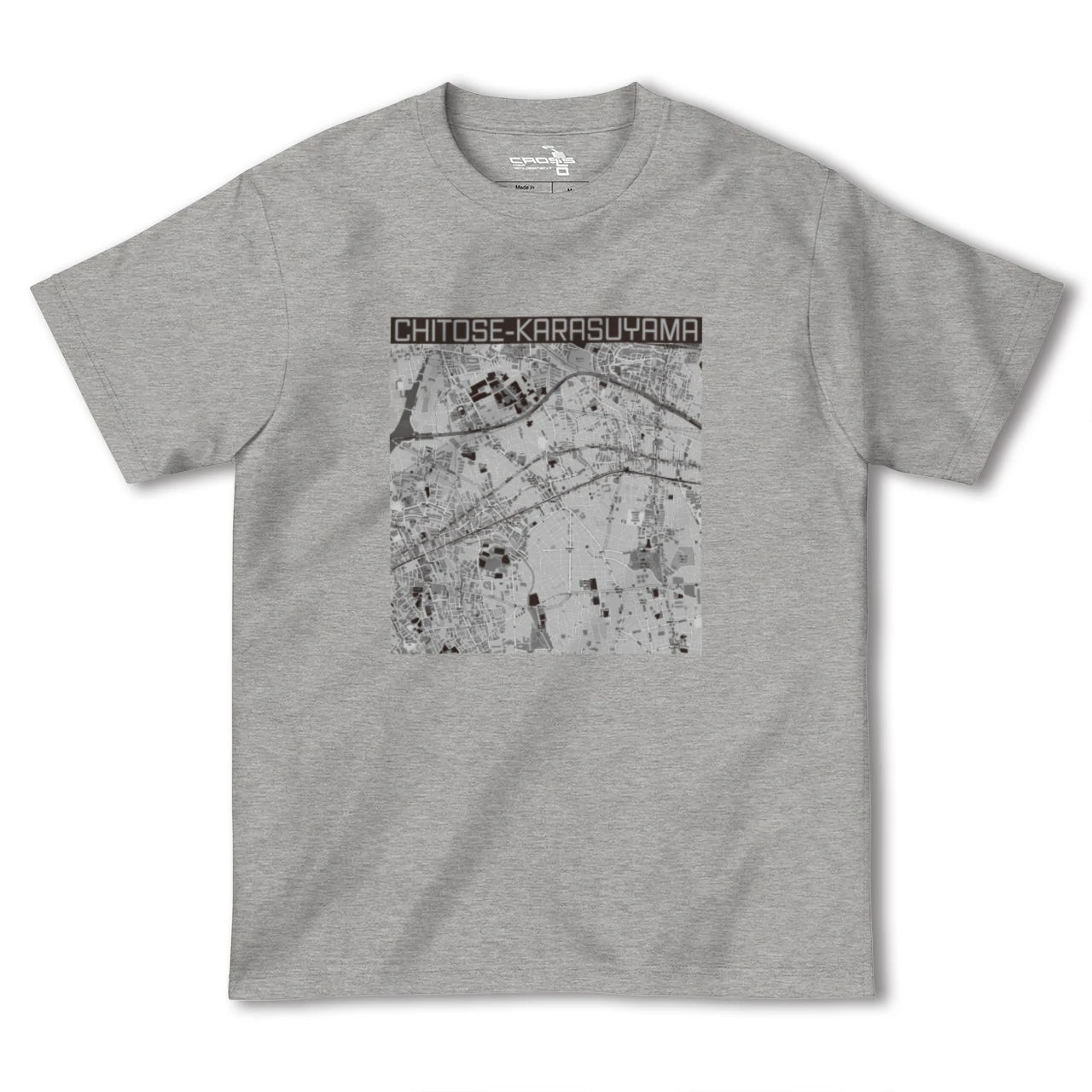 【千歳烏山(東京都)】地図柄ヘビーウェイトTシャツ