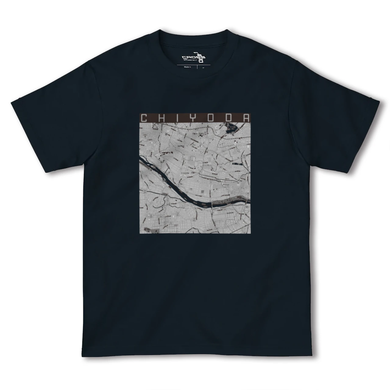 【千代田(群馬県)】地図柄ヘビーウェイトTシャツ
