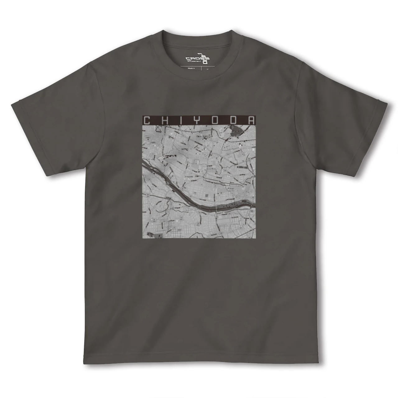 【千代田(群馬県)】地図柄ヘビーウェイトTシャツ